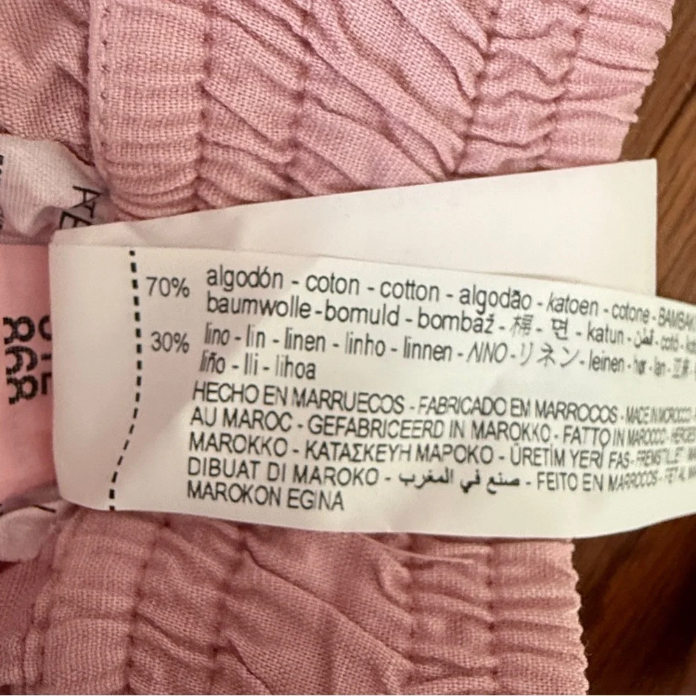 Zara Light Pink Drawstring Pants